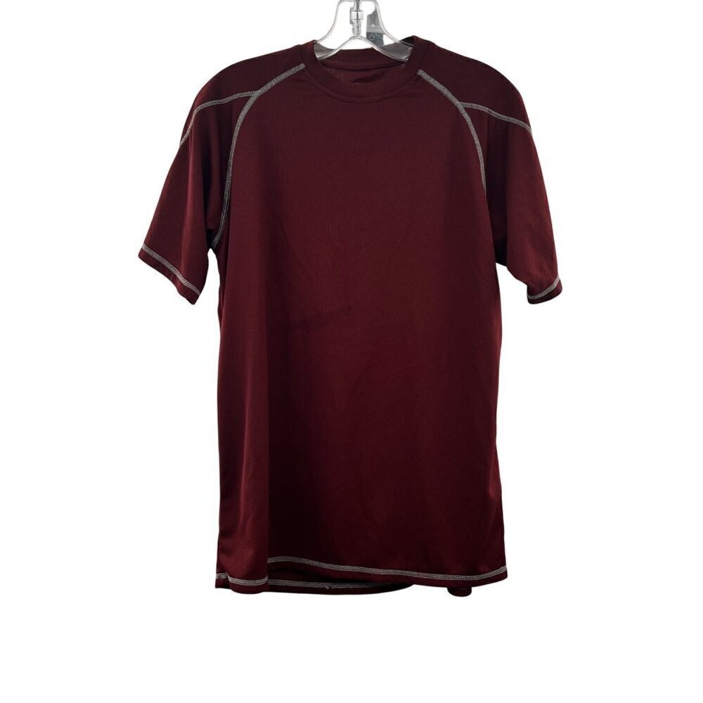 Champion Double Dry Men's Short Sleeve Active Tee Maroon Size Small